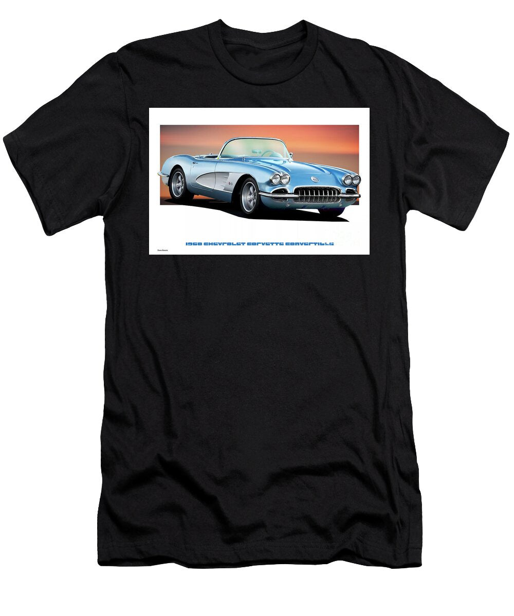1960 Chevrolet Corvette C1 Convertible Dave Koontz T-Shirt