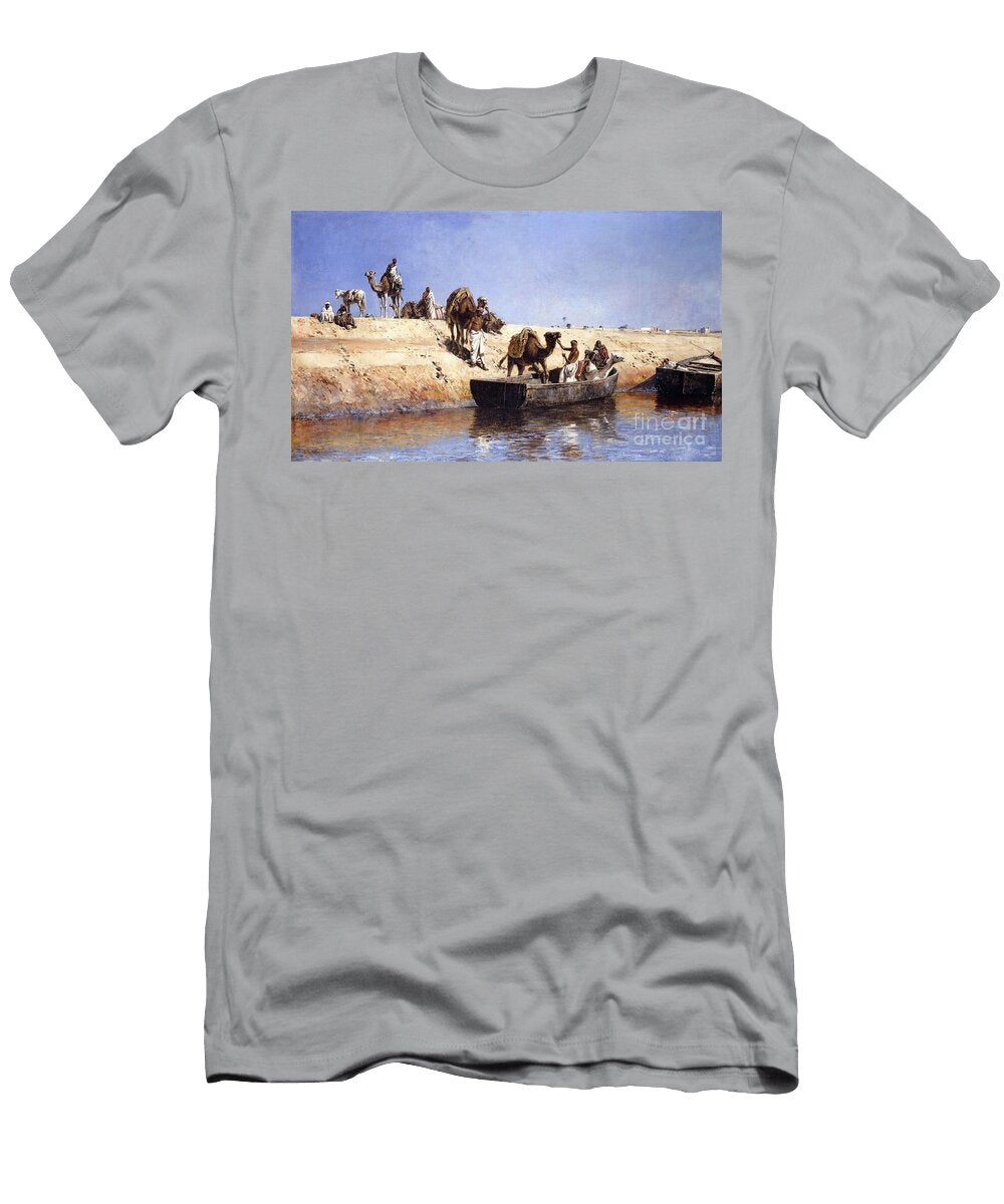 An Embarkment of Camels on the Beach At Sale Maroc 1880 Edwin Lord Weeks T-Shirt