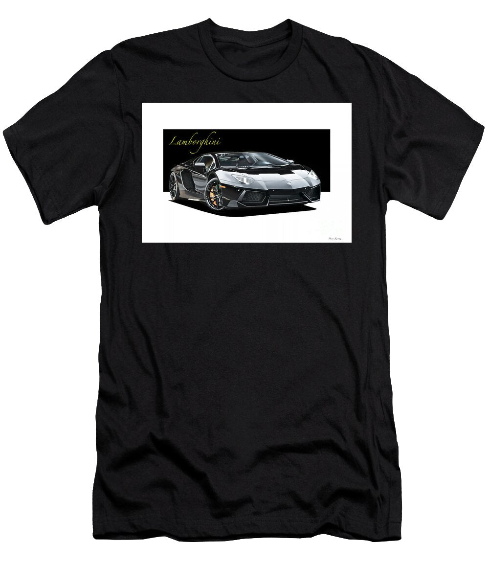 Black Lamborghini Aventador Dave Koontz T-Shirt