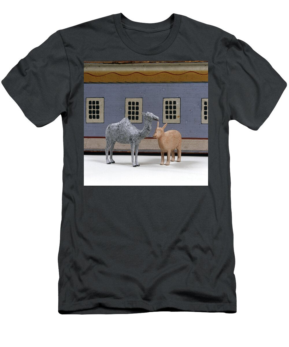Camel and Rhino in Front of Noahs Ark C1840 German School T-Shirt