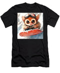 Cute Lemur Snowboarding in Winter Wonderland Rhys Jacobson T-Shirt