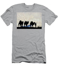 Man Leading Bactrian Camels in Sand Dunes Nubra Valley Enrique Lopez Tapia Natureplcom T-Shirt