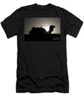 Silhouette of Camel Against Light Erg Chebbi Morocco Photography T-Shirt