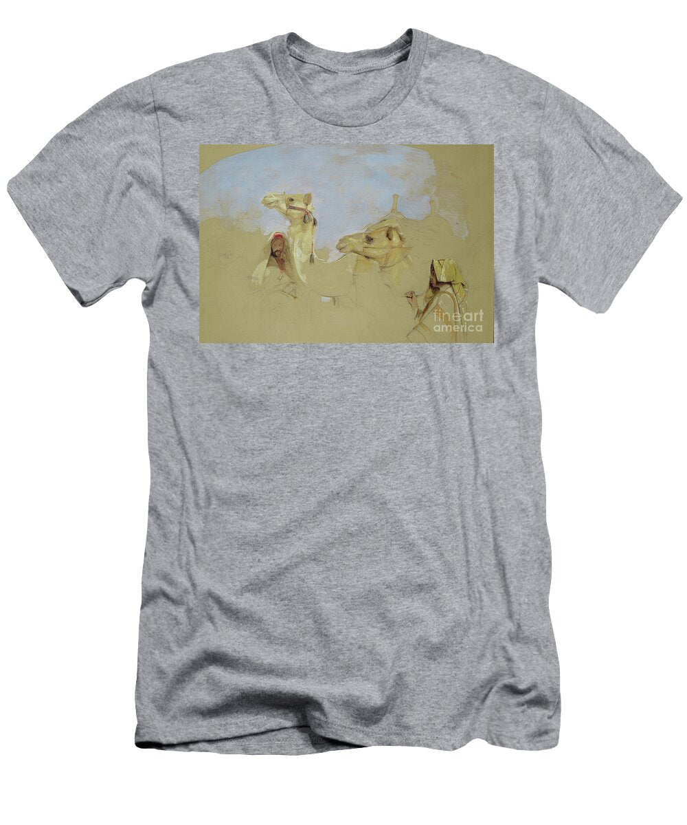 Study of Camels with Bedouin Drivers in the Desert of Mount Sinai John Frederick Lewis T-Shirt