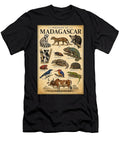 Wildlife of Madagascar Lemur Chameleon Illustration Natural History Print Classroom Decor Amanda Hyde T-Shirt